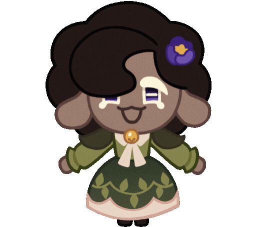 this is my cookiesona! She doesn't have any lore, other than she's a sheep